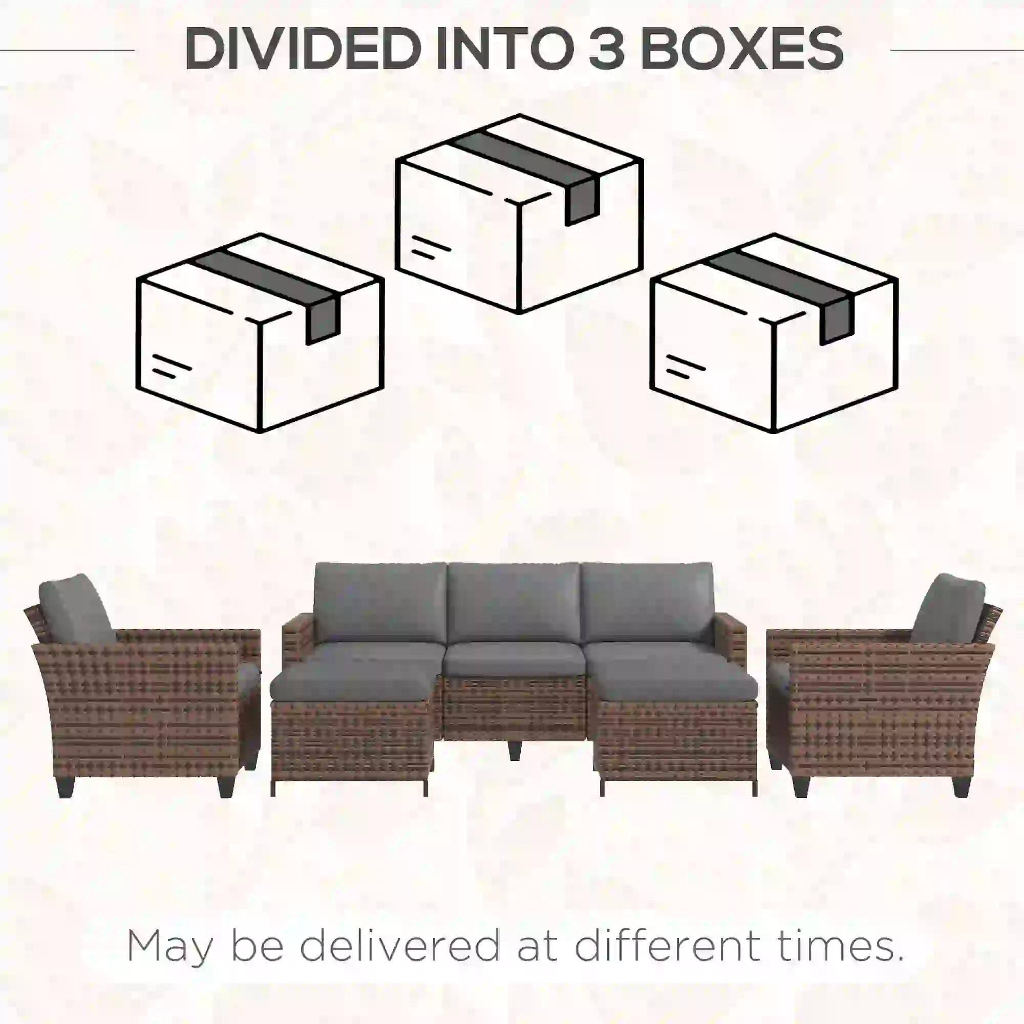 DIVIDED INTO 3 BOXES

May be delivered at different times.
