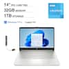 14" IPS (1366*768)
32GB MEMORY
1TB STORAGE
intel. CELERON
Windows 11 Pro
Copilot+PC