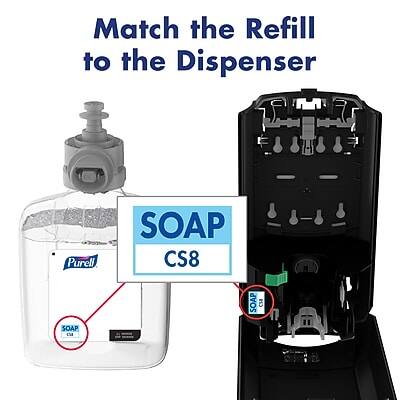 Match the Refill to the Dispenser

SOAP CS8

Purell

SOAP CS8