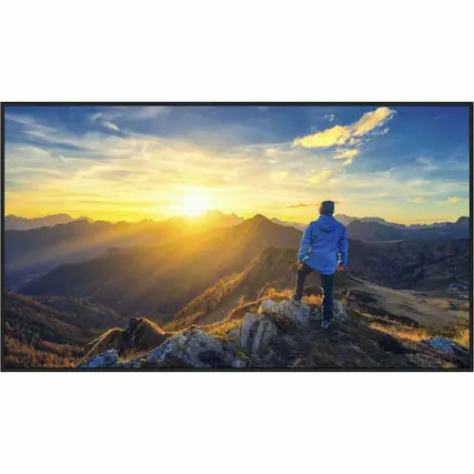 Front. Sharp - Sharp 43" Ultra High Definition Commercial Display - 43" LCD - Advanced Super Dimension Switch ( ADS ) - 16 Hours/ 7 - Black.