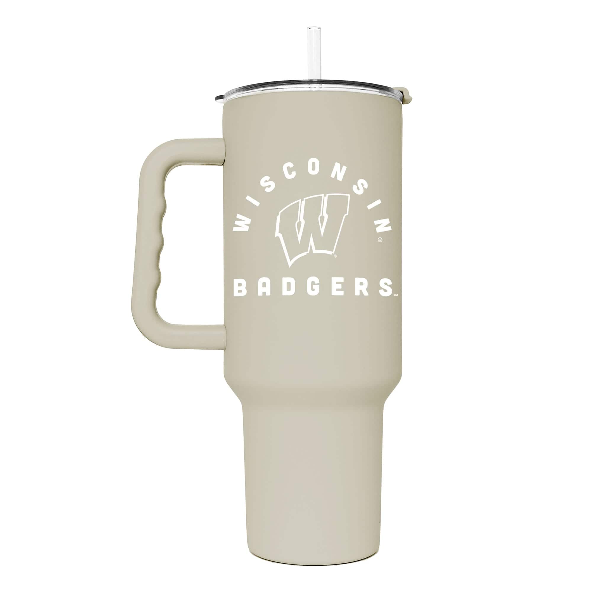 Logo Brands - Wisconsin Badgers 40oz. Sand Soft Touch Tumbler - Multicolor price history on PriceWatchPro