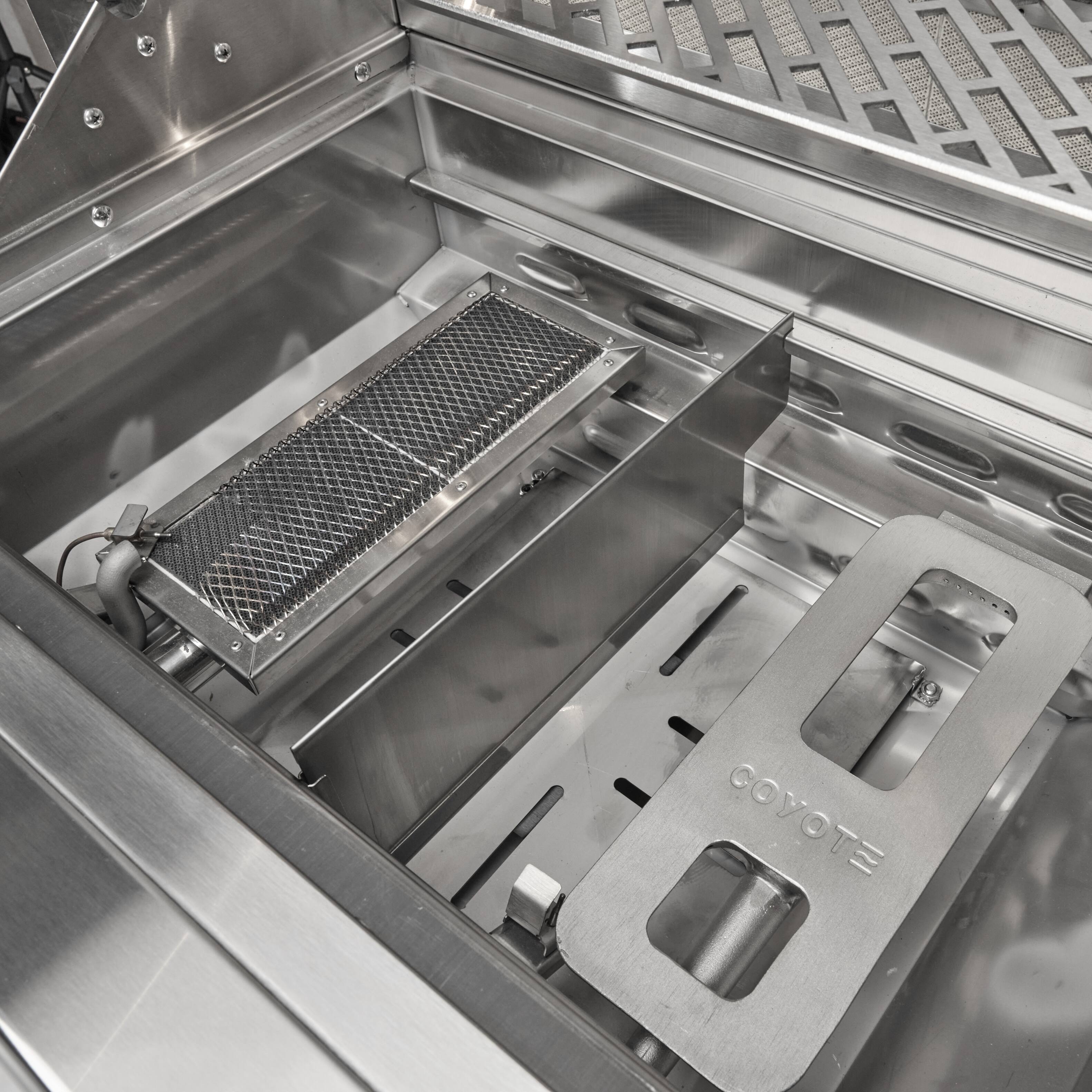 Alt View 1. Coyote Outdoor Living - 30" Coyote Outdoor Living SL-Series Built-In Liquid Propane Gas (LP) Grill - Stainless Steel.