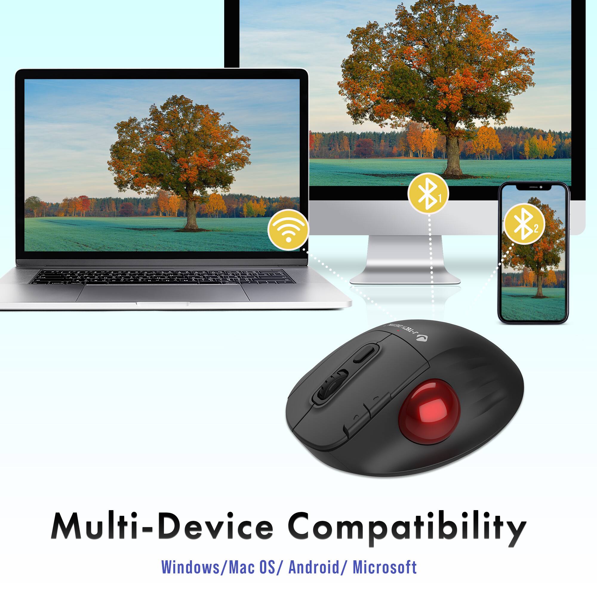 Multi-Device Compatibility  
Windows/Mac OS/ Android/ Microsoft