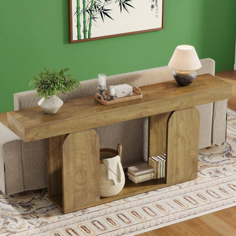 Alt View 1. SlickBlue - Long Console Table/Living room table - Multi.