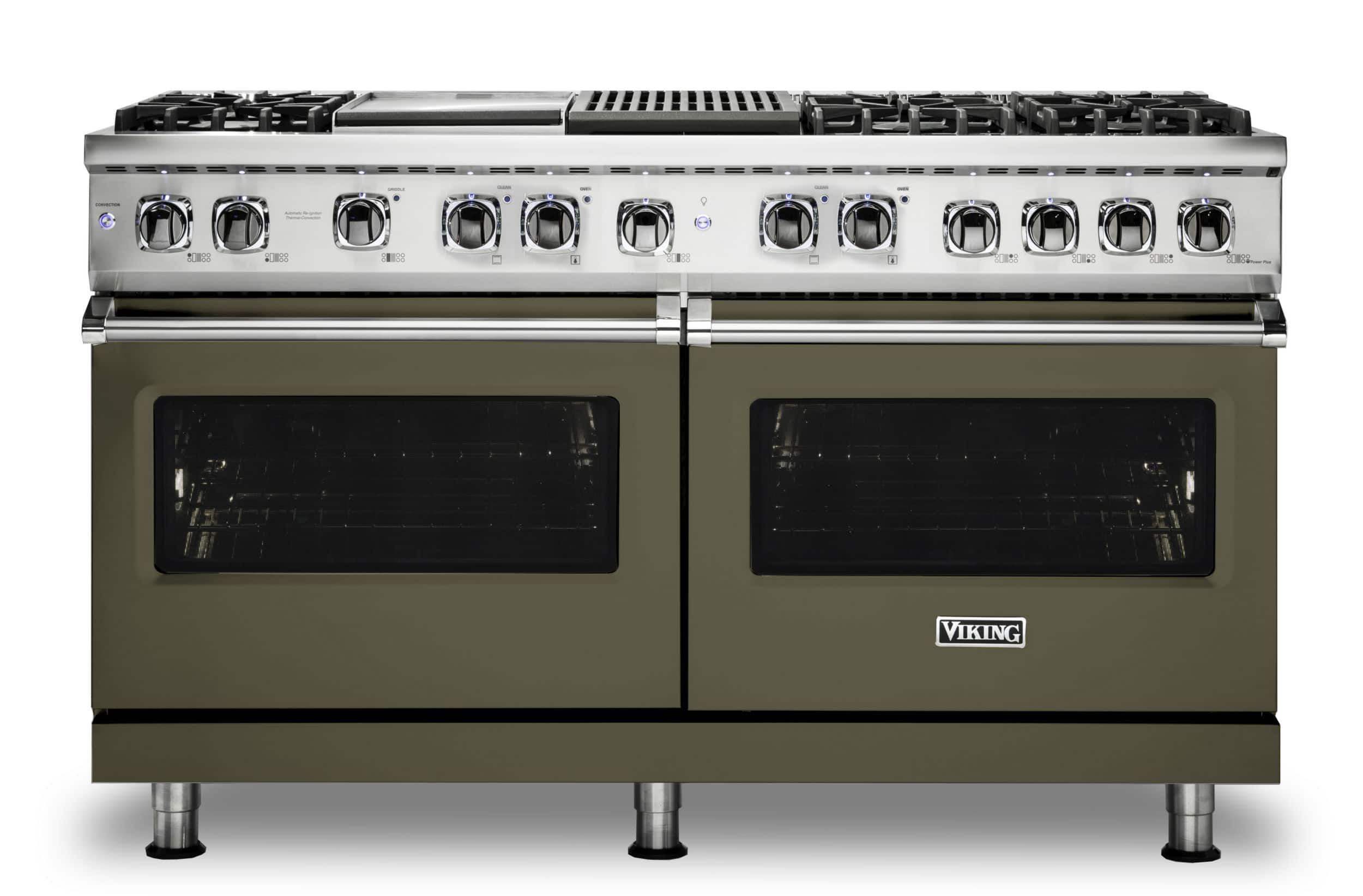Viking - 5-Series Dual Fuel Self-Clean 60"W Sealed Burner Range - Martini - Front_Zoom