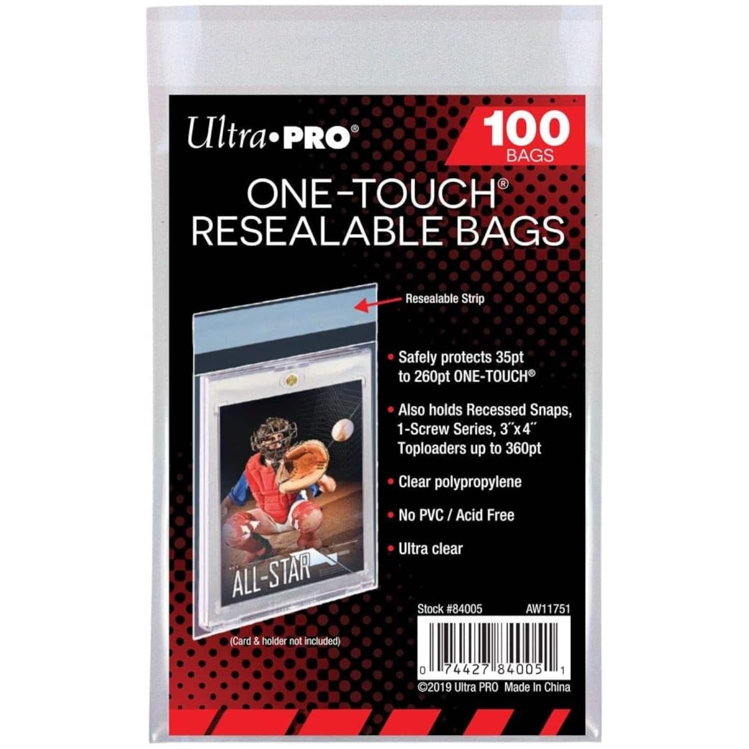 Ultra PRO - Ultra Pro: One Touch Resealable Bags - 100 Count