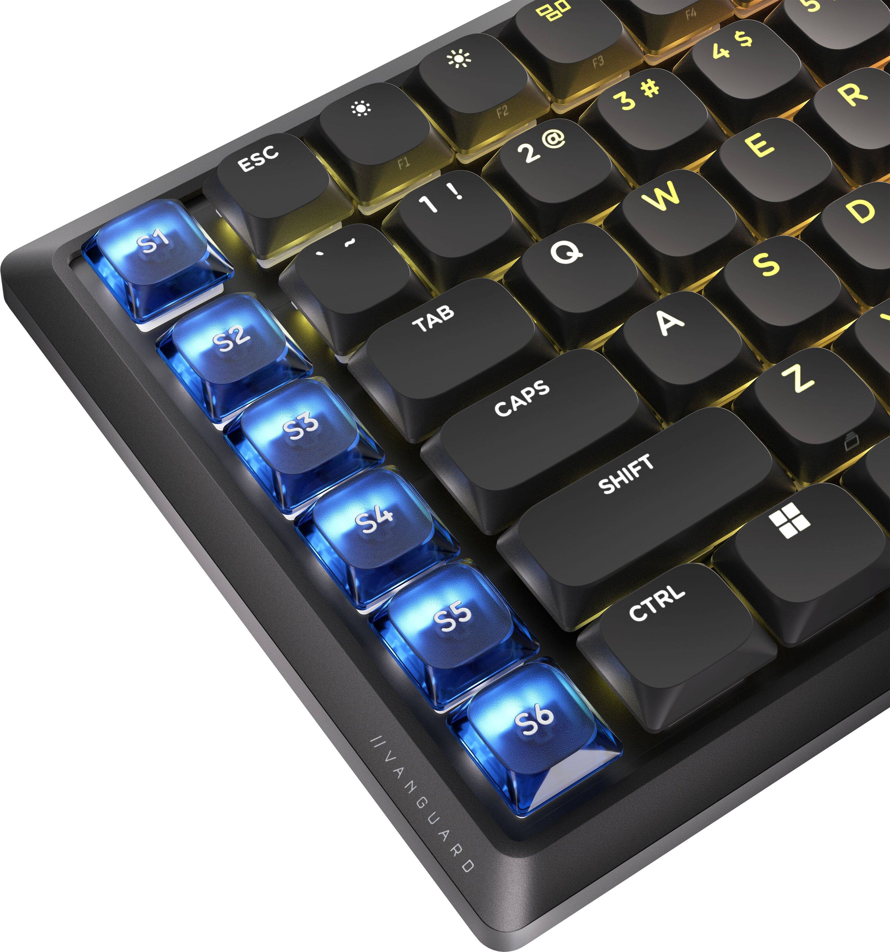 S1 ESC S2 S3 F4 5 4 $ F3 # R F2 2 @ E F1 ! W 1 D Q S TAB A - Z CAPS SHIFT S4 S5 CTRL S6 IIVANGUARD