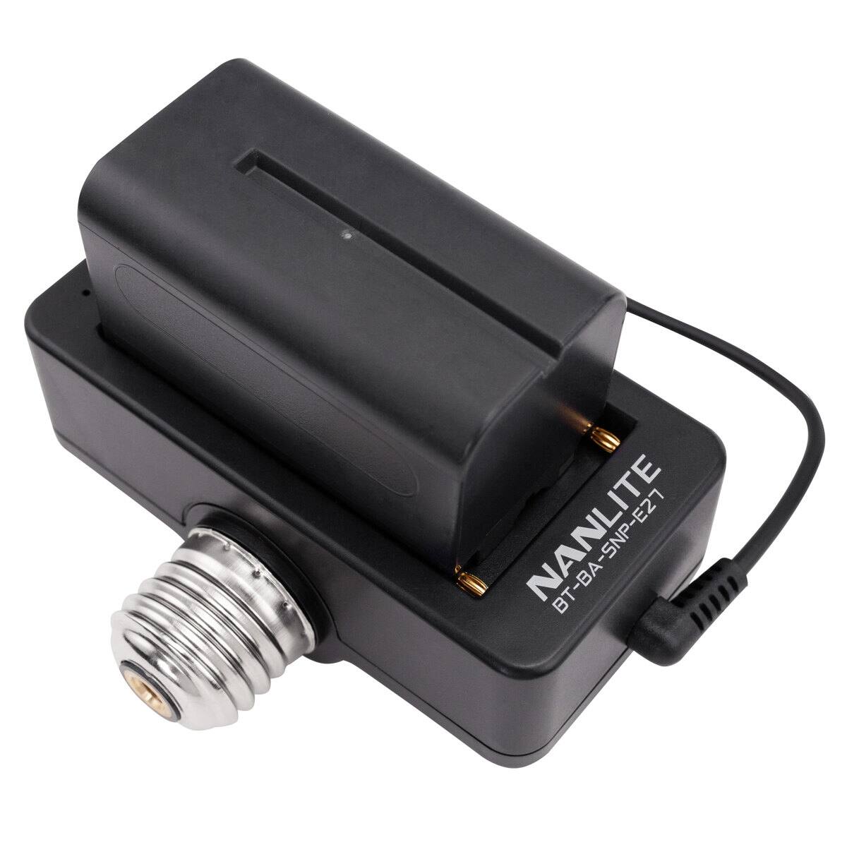 Alt View 2. NANLITE - Nanlite NP-F Battery Adapter and Mount for PavoBulb 10C.