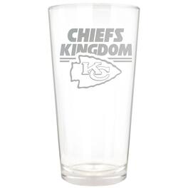 Great American Products - Kansas City Chiefs Etched 16oz. Rally Cry Pint Glass - Multicolor