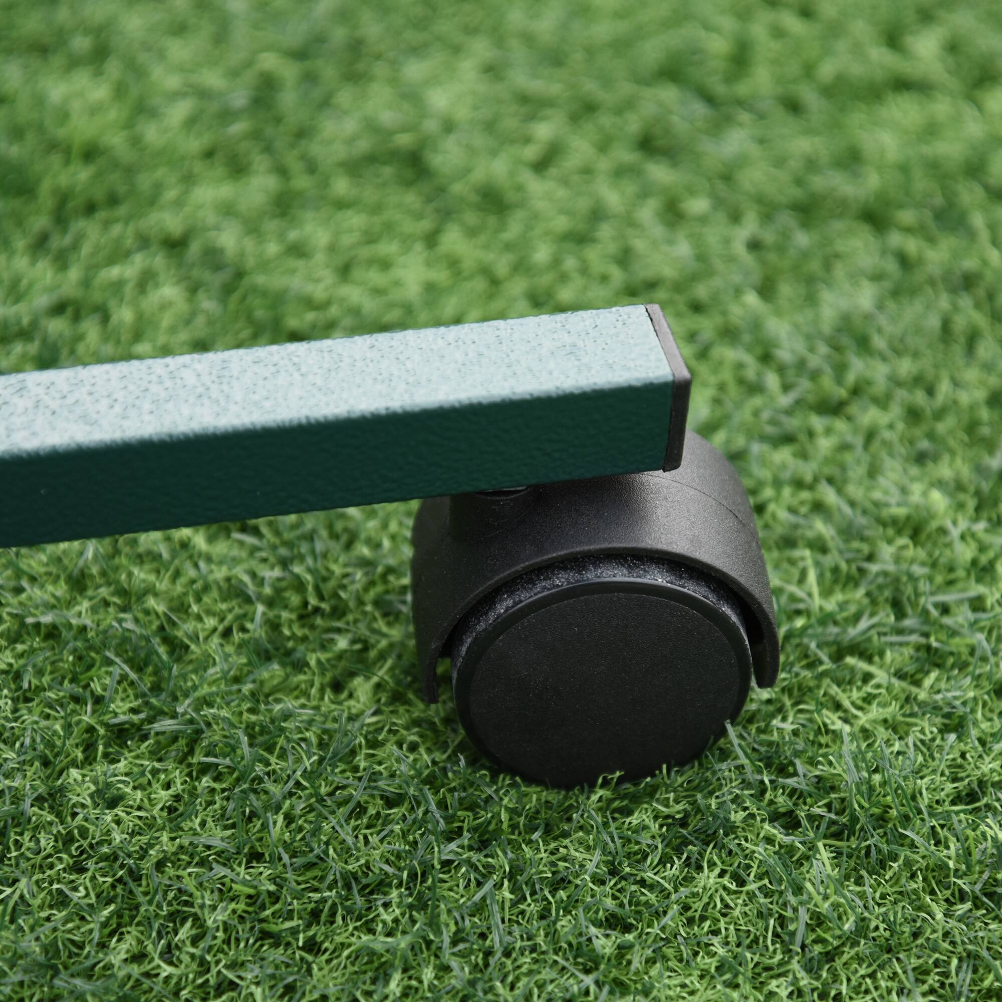 Alt View 5. Pawhut - PawHut 48" Rolling T-Stand Bird Training Activity Playground With Perch - Green.