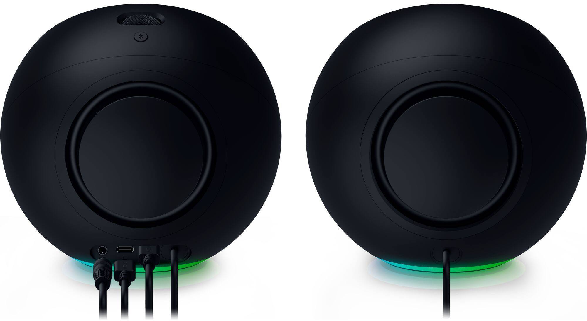 Alt View 8. Razer - Mako X 2.0 RGB Desktop Speakers with Chroma RGB Underglow and 7.1 Surround Sound - Black.