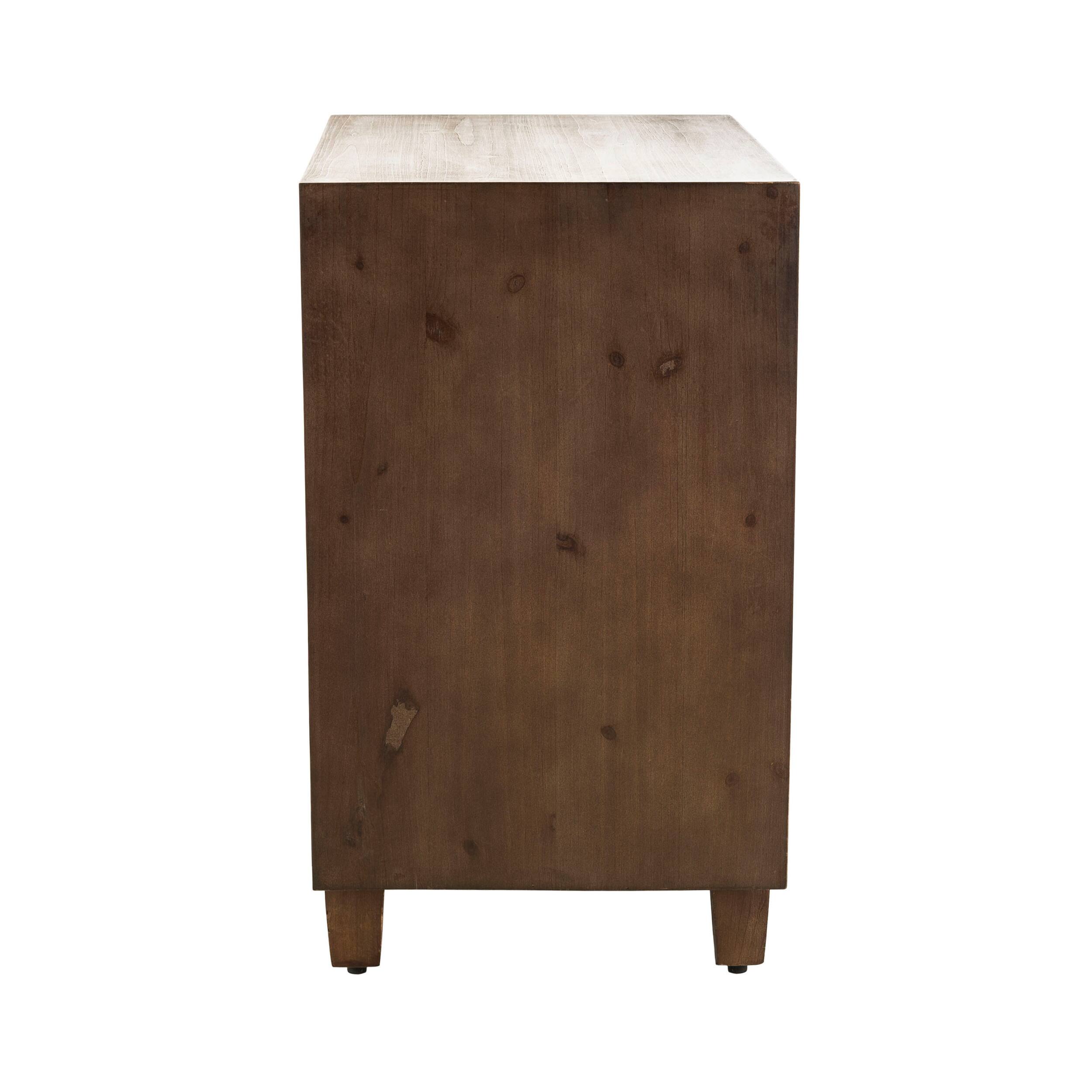 Alt View 11. Adore Decor - Sawyer 2-Drawer Cabinet - Brown.