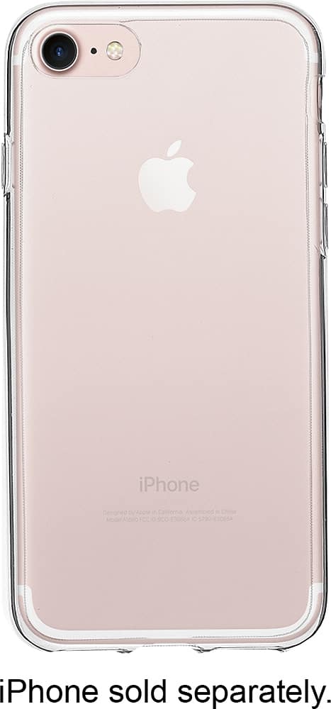 insignia - soft shell case for apple iphone 8 - clear insignia - soft shell case for apple iphone 8 - clear