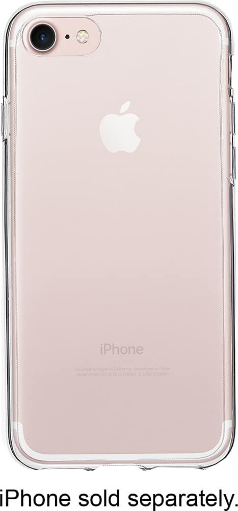 insignia - soft shell case for apple iphone 8 - clear