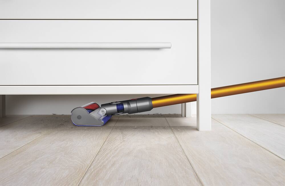 Alt View 15. Dyson - V8 Absolute Cord-Free Stick Vacuum - Yellow.