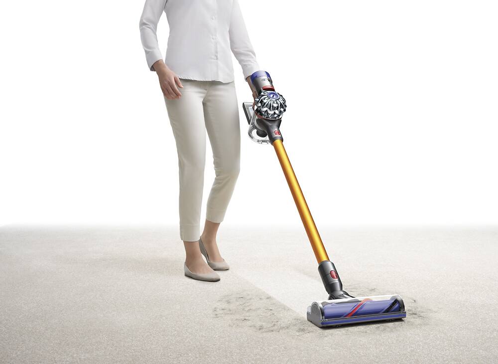 Alt View 18. Dyson - V8 Absolute Cord-Free Stick Vacuum - Yellow.