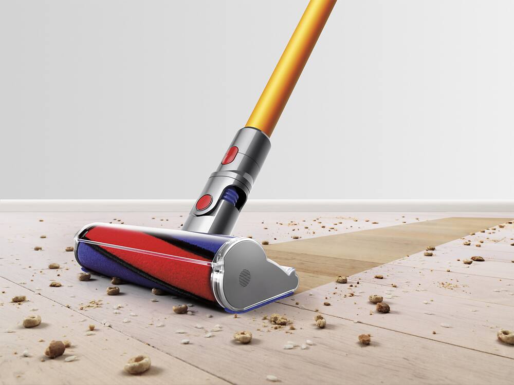 Alt View 20. Dyson - V8 Absolute Cord-Free Stick Vacuum - Yellow.