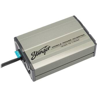 Front. Stinger - 300W Mobile Power Inverter - Silver.