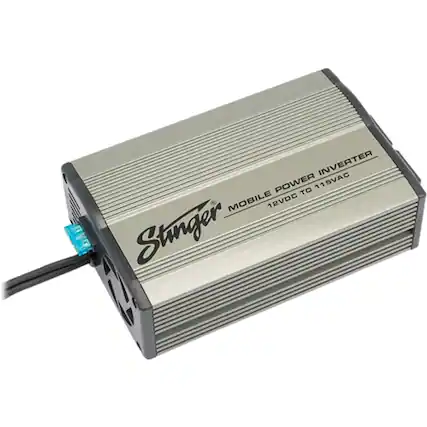 Front. Stinger - 300W Mobile Power Inverter - Silver.