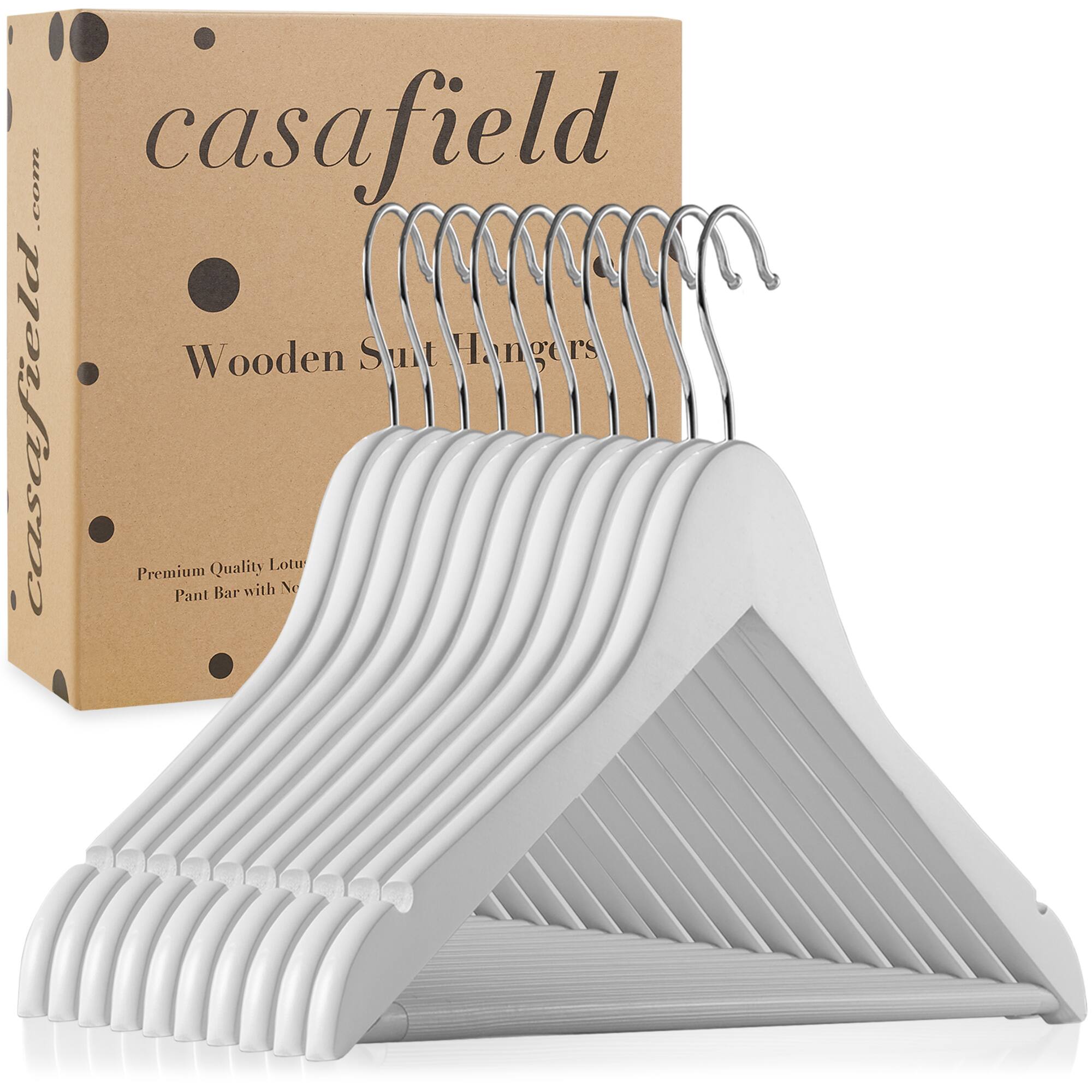 casafield.com  
casafield  
Wooden Suit Hangers  
Premium Quality Lotus Pant Bar with Non
