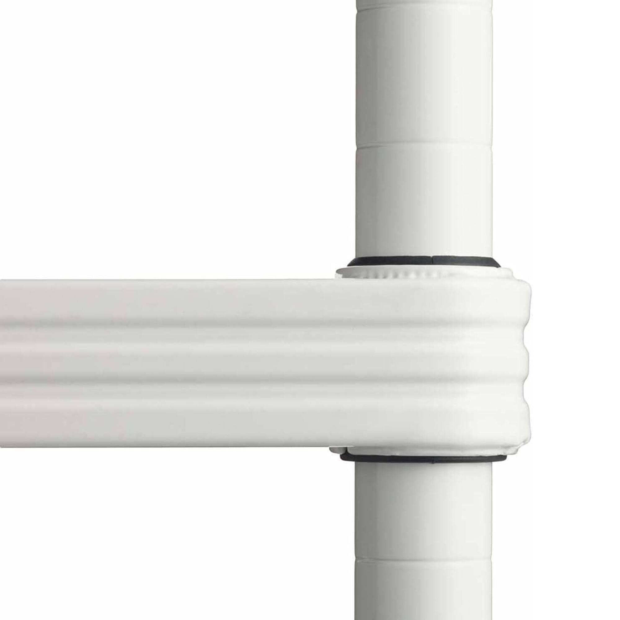 Alt View 7. Design Ideas - Design Ideas MeshWorks 3 Tier Full-Size Metal Storage Shelving Unit Rack, White - White.