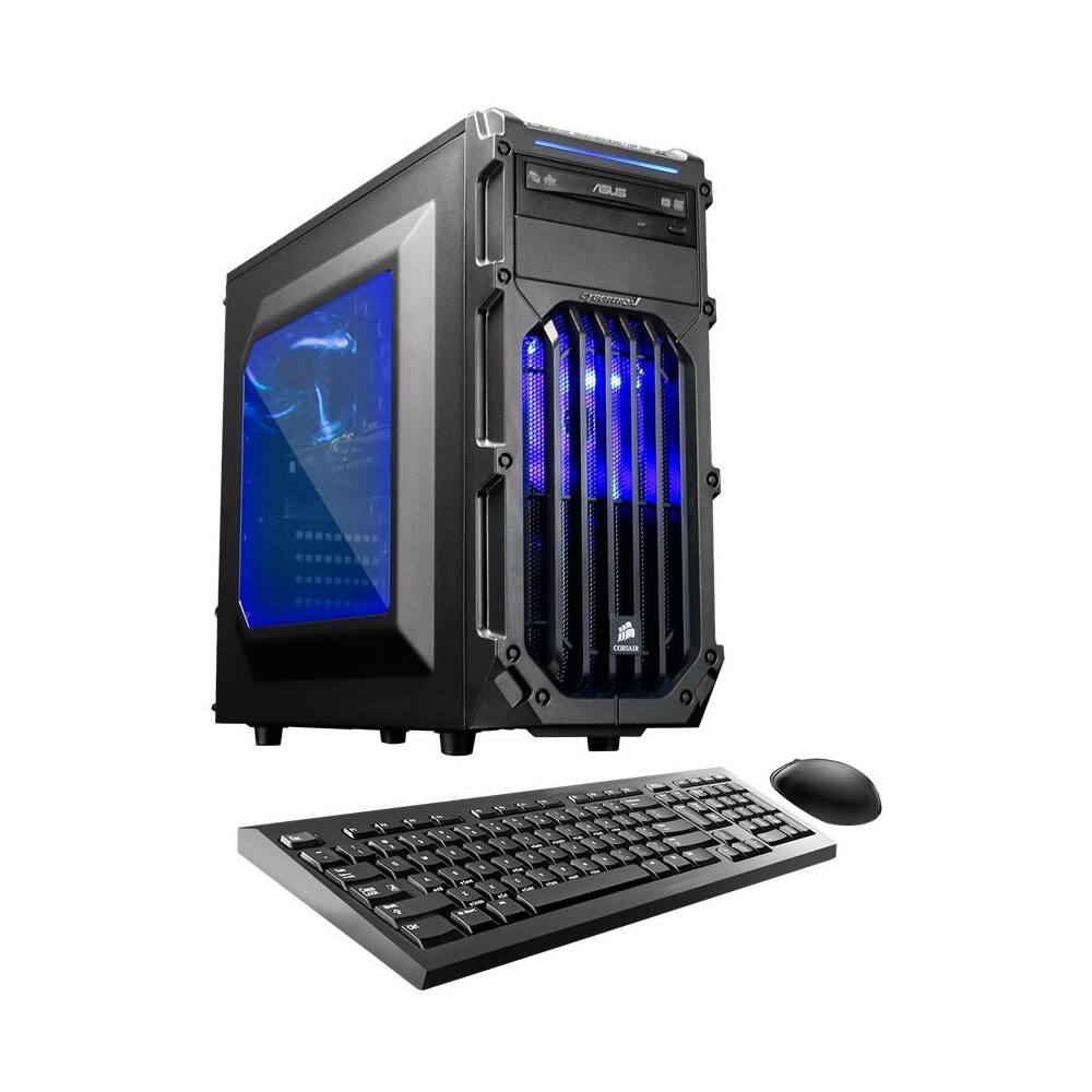 CybertronPC - Palladium Desktop - Intel Core i7 - 16GB Memory - NVIDIA GeForce GTX 1070 - 1TB Hard Drive - Black/blue - Larger Front
