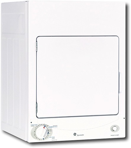 GEÂ® 3.6 Cu. Ft. SpacemakerÂ® 120V Stationary Electric Dryer (Color: White)  in the Electric Dryers department at