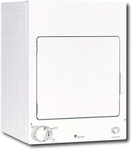 Ge Spacemaker 3 6 Cu Ft 3 Cycle Electric Dryer White On White Dsks333ecw Best Buy