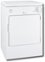 GE - 3.6 Cu. Ft. Stackable Electric Dryer with Portable - White