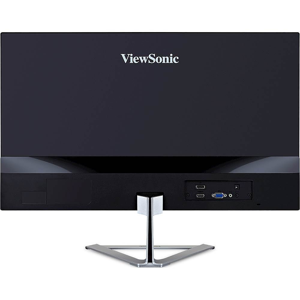 Back View: ViewSonic - VX2276-SMH 22" IPS LCD FHD Monitor (DisplayPort VGA, HDMI) - Silver