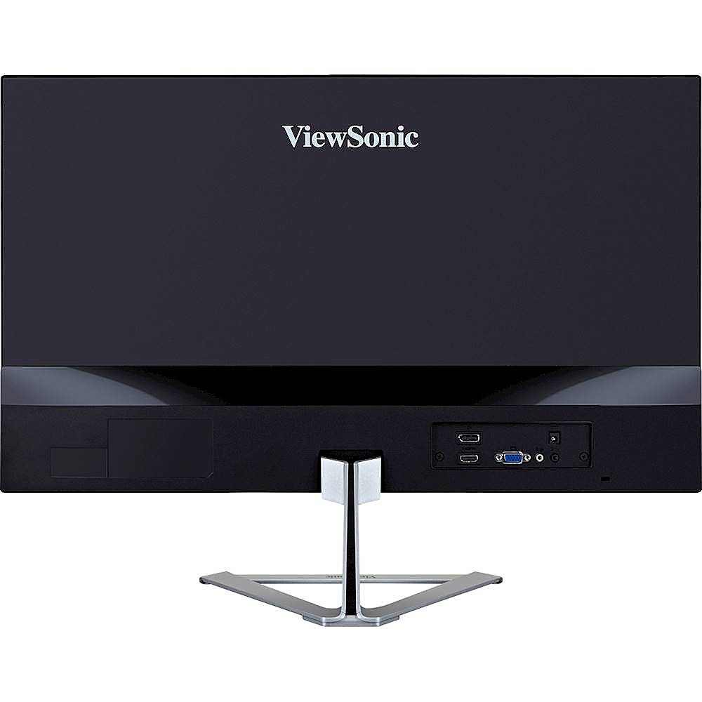 Back View: ViewSonic - VX2776-SMHD 27" IPS LCD FHD Monitor (DisplayPort VGA, HDMI) - Black, Silver