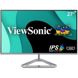 ViewSonic - 27 LCD FHD Monitor (DisplayPort VGA, HDMI) - Black, Silver - Front_Zoom
