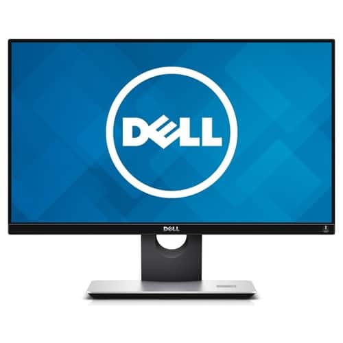 Dell - 23" IPS LED HD Monitor - Black - Larger Front