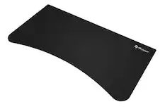 Front. Arozzi - Arozzi Arena Full-Surface, Interchangeable, Water-Resistant, and Washable Mouse Pad with Stitched Edges -Pure Black - Pure Black.