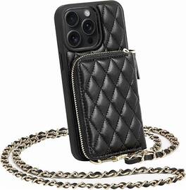 RomeTech - Rome Tech Crossbody Wallet Case for iPhone 15 Pro Max - Black