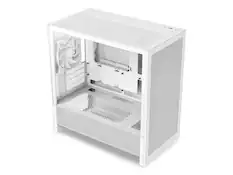 Front. NZXT - NZXT CC-H31FW-01White SGCC / Tempered Glass Micro ATX Cases Case (Computer Cases - ATX Form) - White.