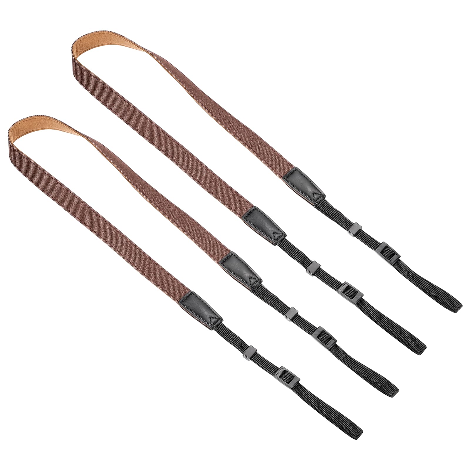 Unique Bargains - 2pcs Camera Strap, 0.8" Width Nylon Adjustable Universal Neck Shoulder Strap for DSLR SLR Compact Cameras - Brown