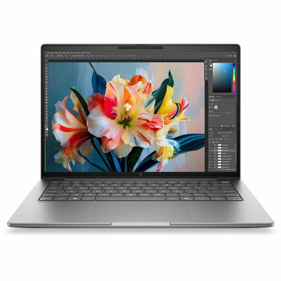 Alt View 4. HP - HP ZBook 8 G2i 14" Copilot+ PC Mobile Workstation - WUXGA - 60 Hz - Intel Core Ultra 5 Series 3 335 - 16 GB - 512 GB SSD - Meteor Silver Aluminum.