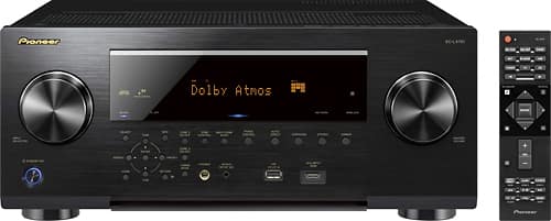 Pioneer - Elite 1665W 9.2-Ch. Network-Ready 4K Ultra HD 3D Pass-Through A/V Home Theater Receiver - Black-Front_Standard 