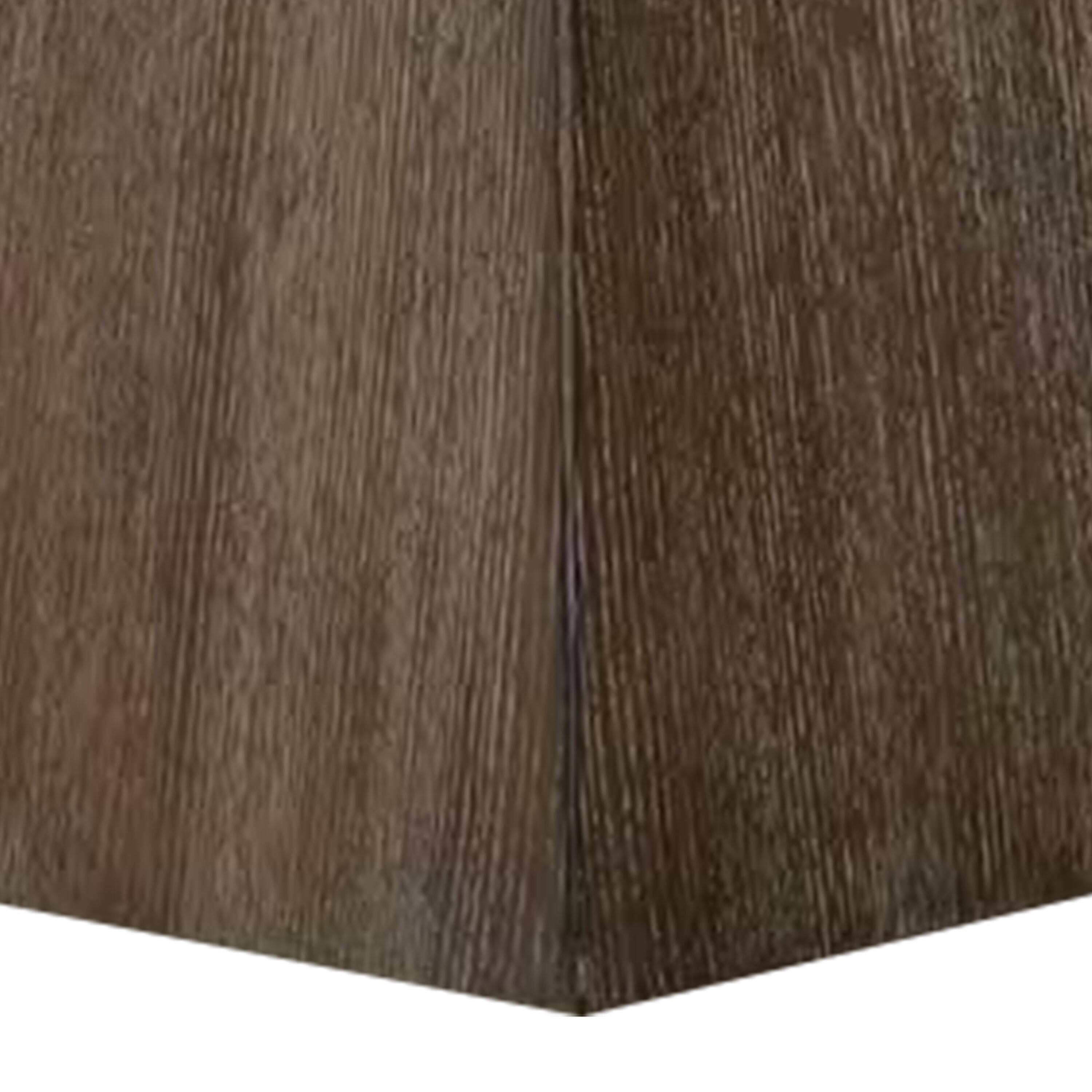 Alt View 3. Manhattan Lane - Asten Side End Table, 22 Inch, Square White Marble Top - Dark Walnut Brown, White.