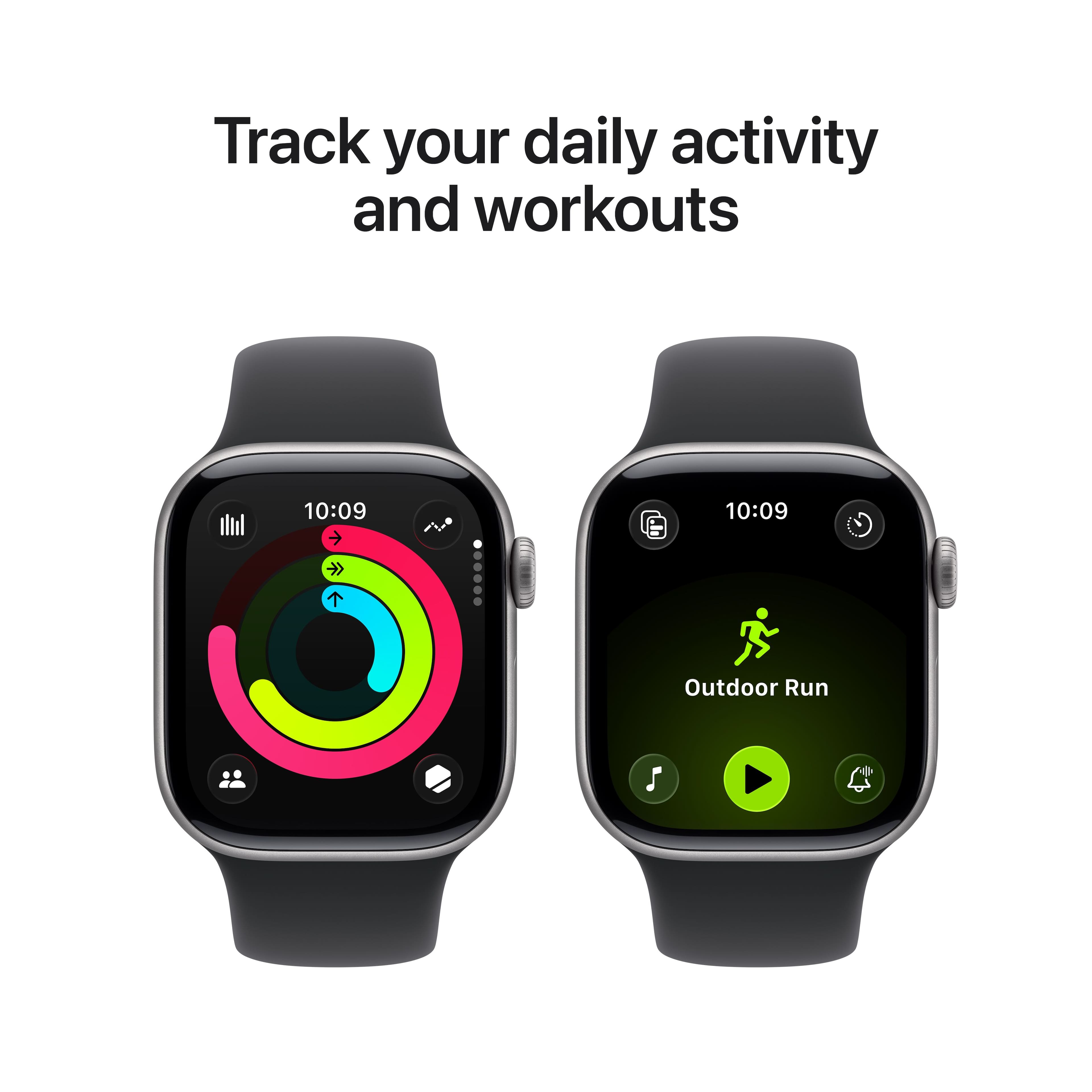 Apple Watch Series 11 (GPS) 42mm Space Gray Aluminum Case with Apple Watch Series 11 (GPS) 42mm Space Gray Aluminum Case with