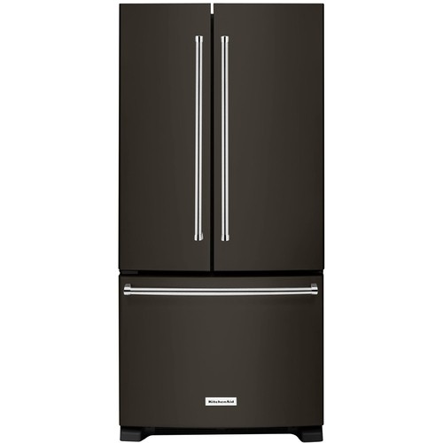 KitchenAid - 22.1 Cu. Ft. French Door Refrigerator - Black Stainless Steel with Printshield Finish