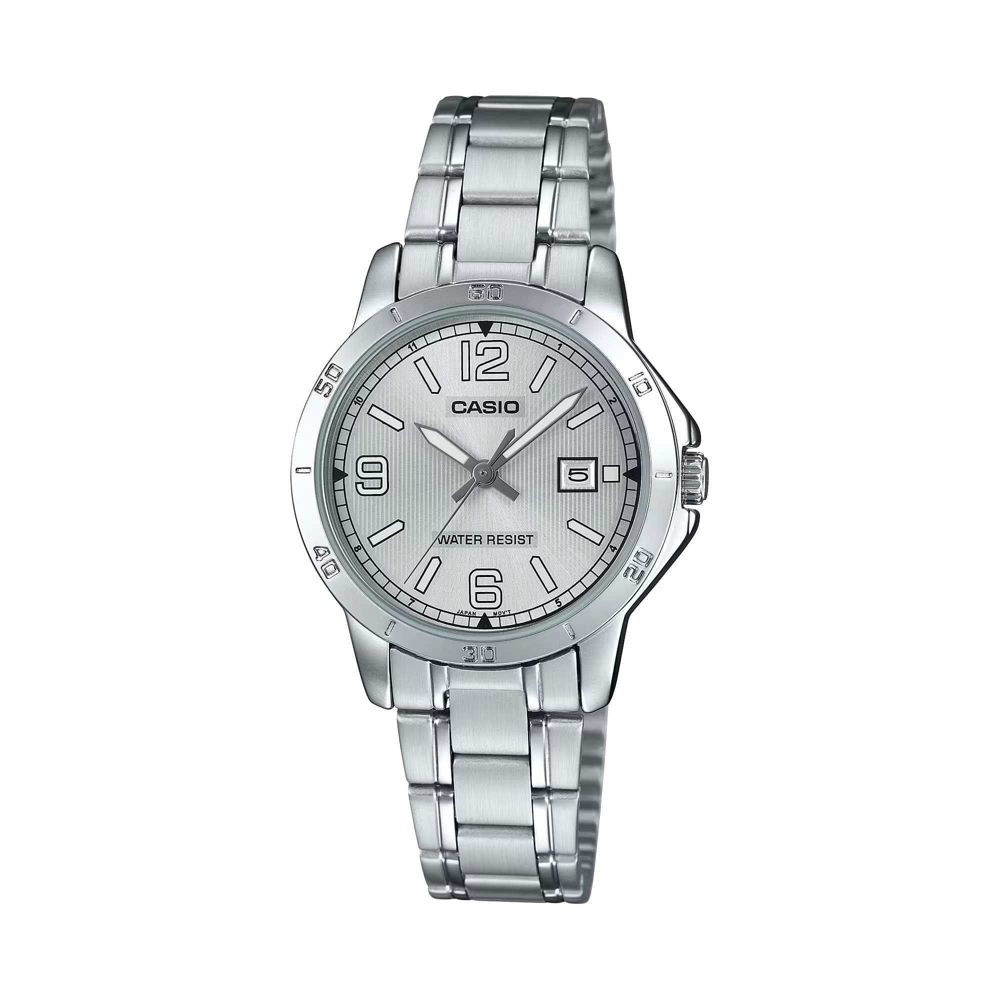 Casio - Women’s Dial Stainless Steel Analog Watch - LTP-V004D-7B2UDF - Silver