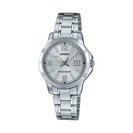Casio - Women’s Dial Stainless Steel Analog Watch - LTP-V004D-7B2UDF - Silver