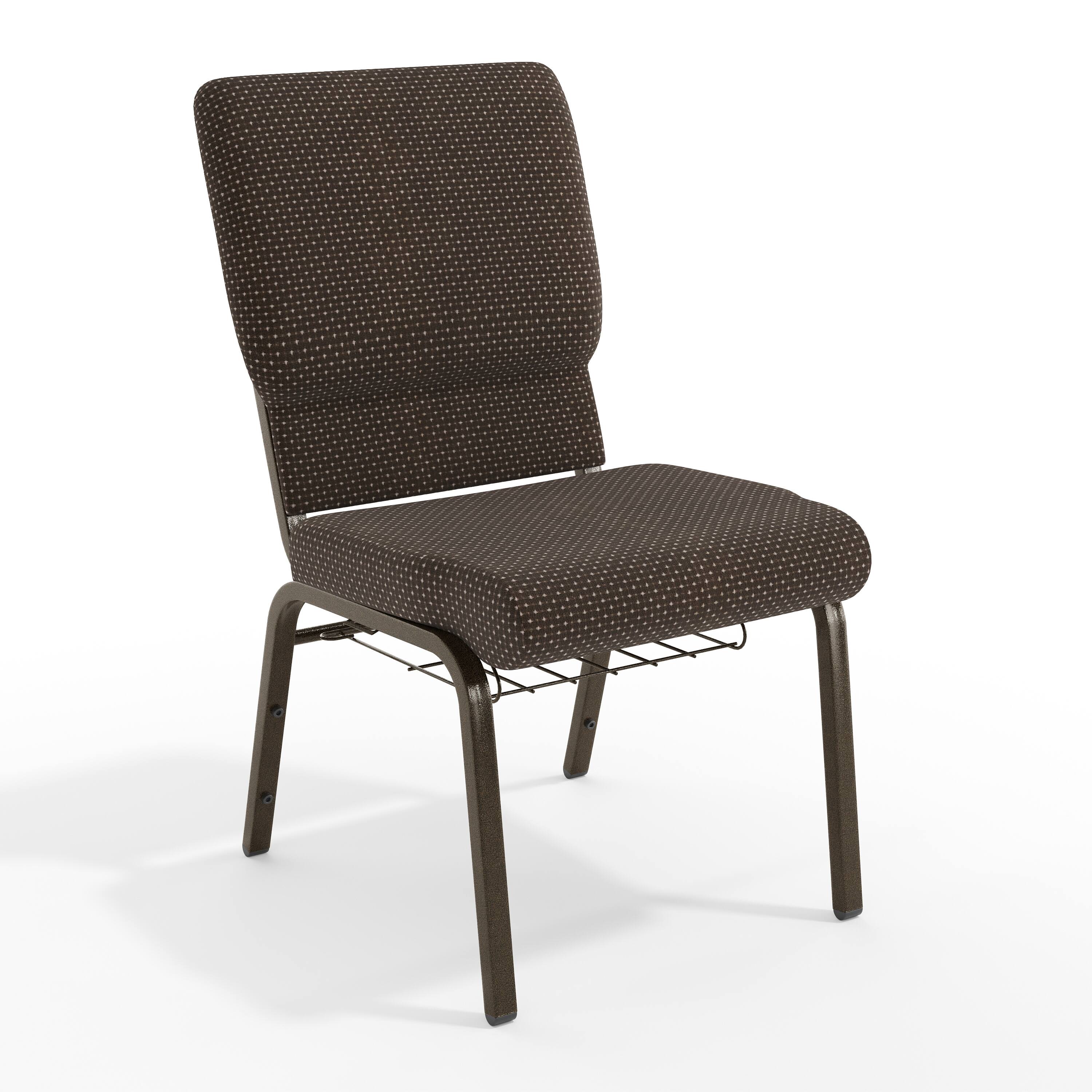 Brown Dot Fabric/Gold Vein Frame