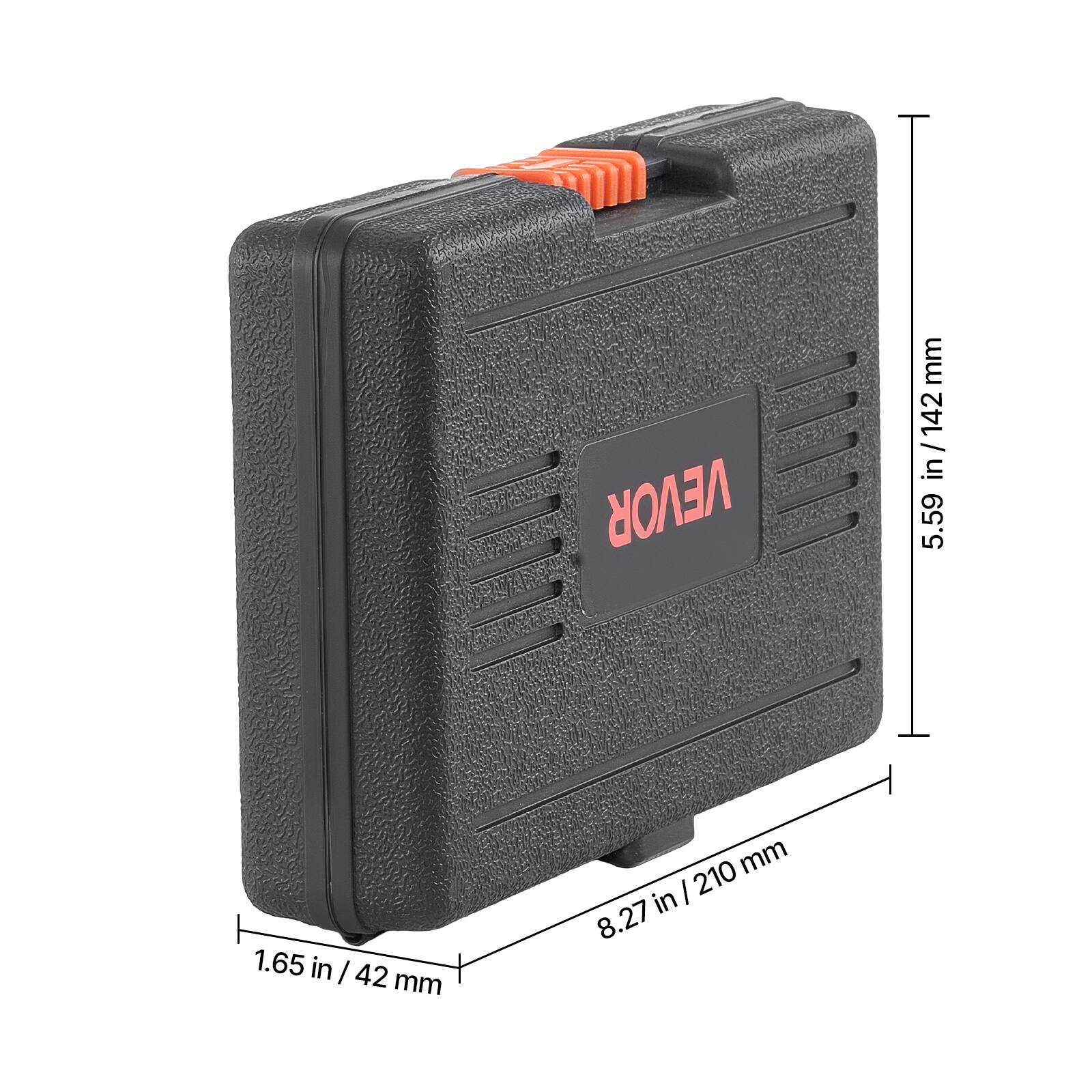 VEVOR

5.59 in / 142 mm

8.27 in / 210 mm

1.65 in / 42 mm