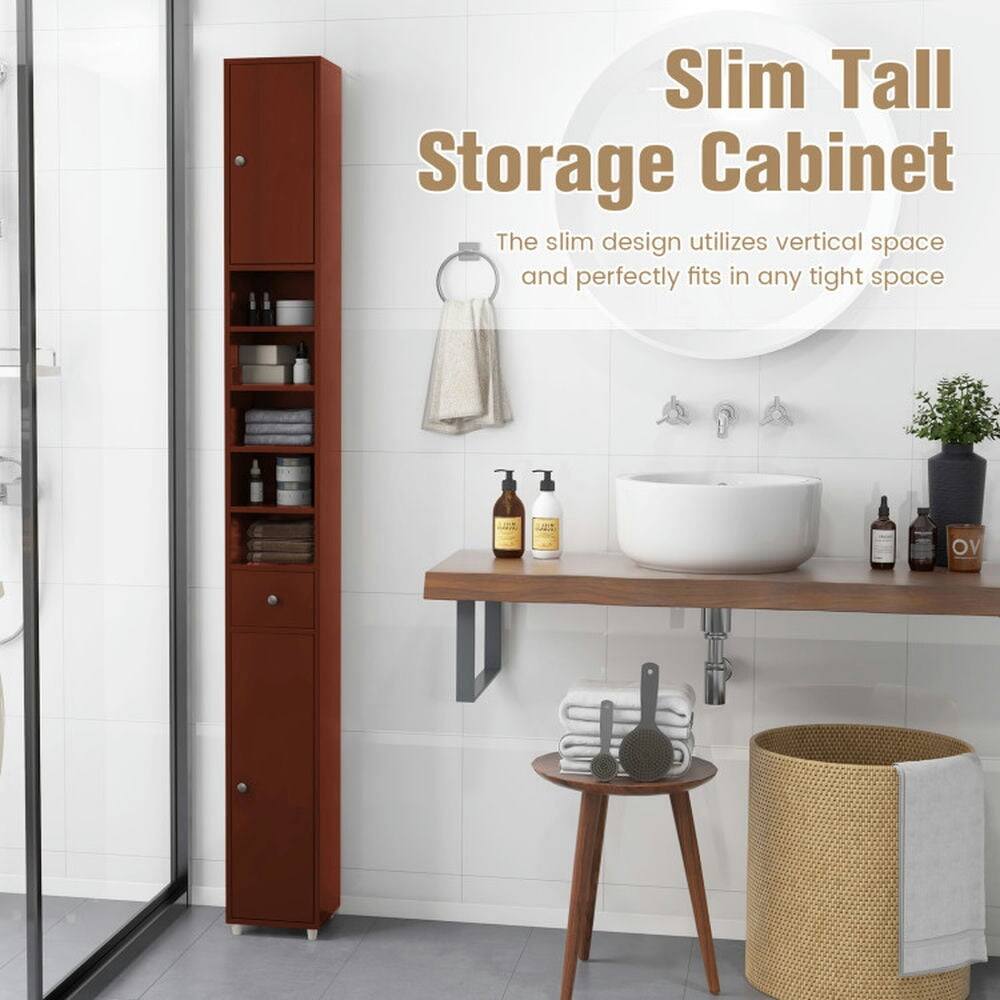 Slim Tall Storage Cabinet  
The slim design utilizes vertical space and perfectly fits in any tight space
