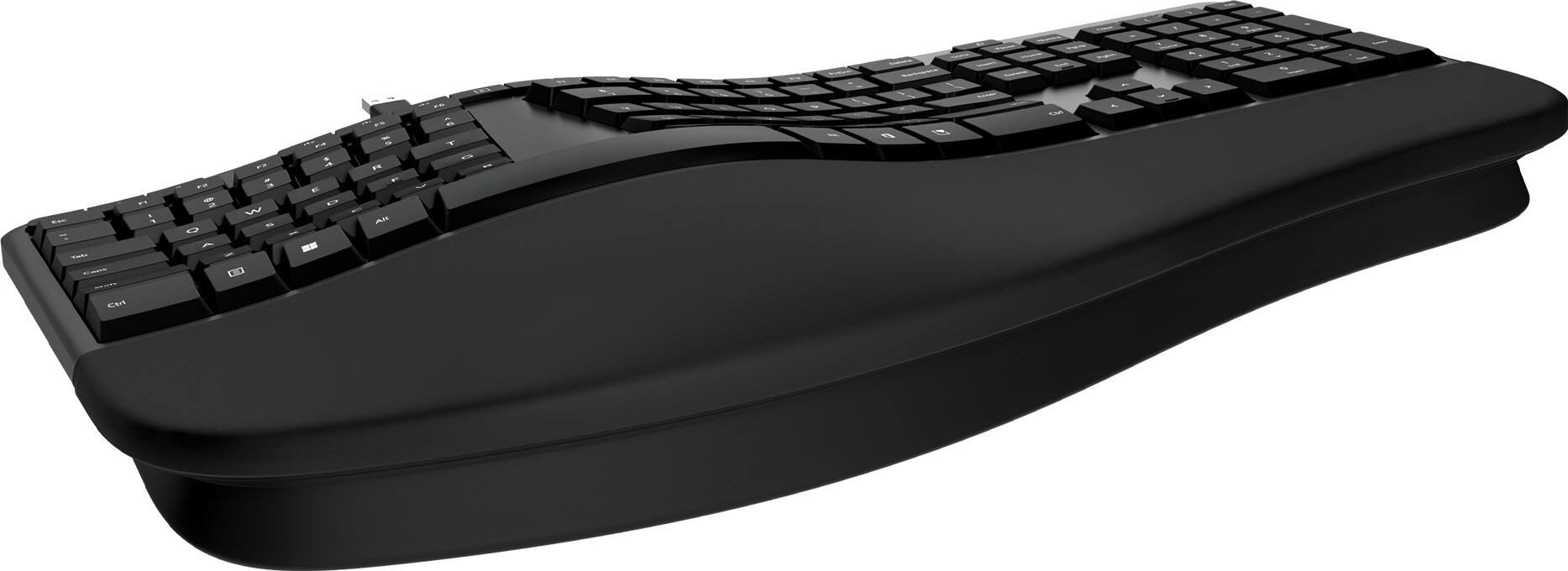 Angle. Incase - Ergonomic Keyboard EN Layout Designed by Microsoft - Black.
