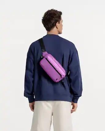 Front. tomtoc - Aviator-T35 3.5L X-Pac Sling Bag with RFID Blocking, Minimalist Crossbody Bag Chest Shoulder Pack for Travel, Everyday - Mulberry.