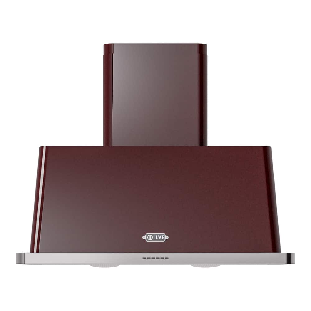 ILVE - 40 inches - Externally Vented - Wall Range Hood - Burgundy